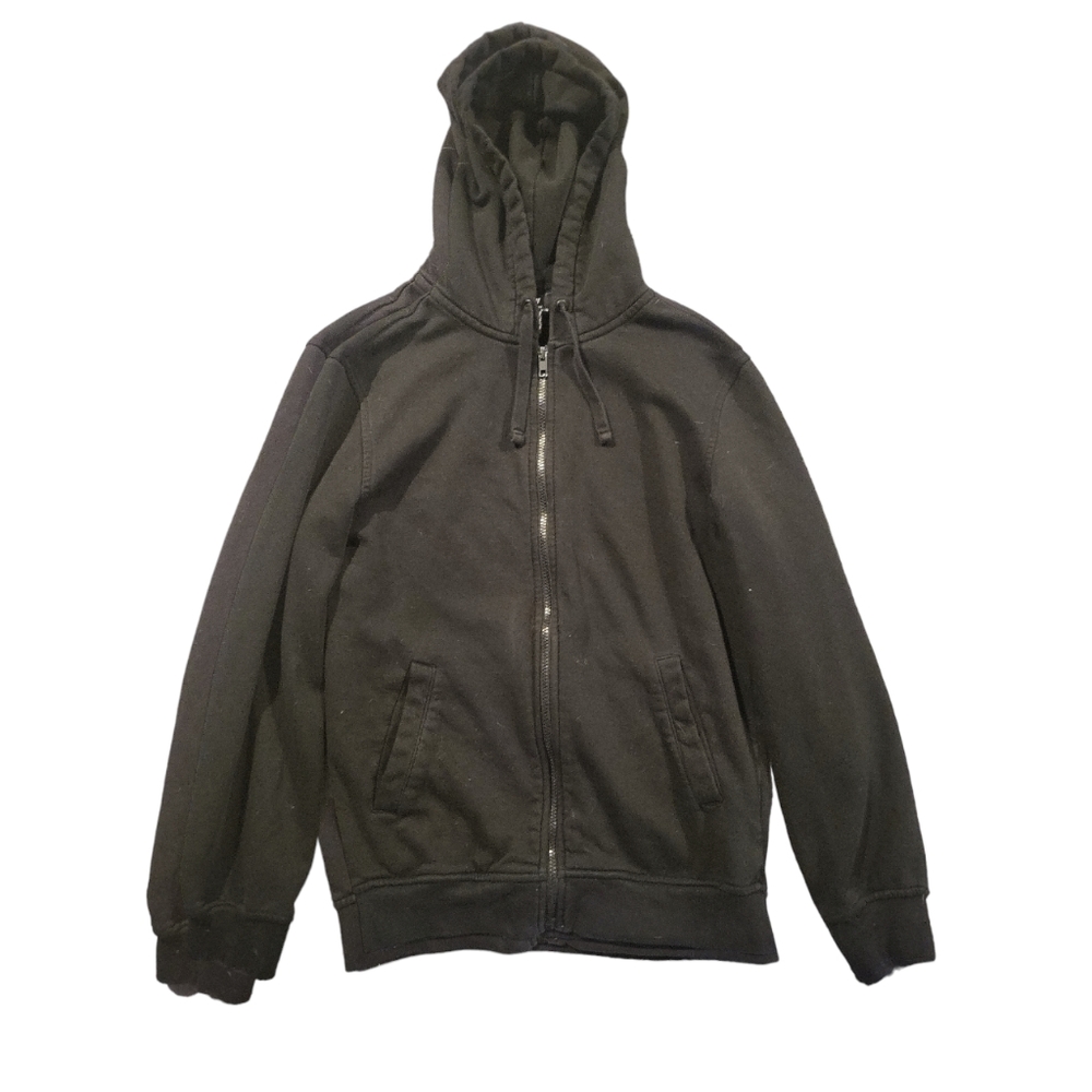 Black zippered hoodie